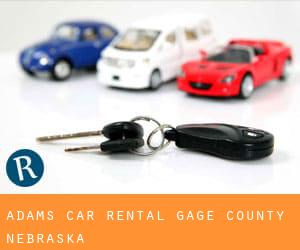 Adams car rental (Gage County, Nebraska)