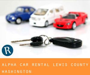 Alpha car rental (Lewis County, Washington)