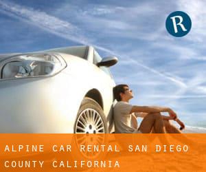Alpine car rental (San Diego County, California)