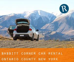 Babbitt Corner car rental (Ontario County, New York)