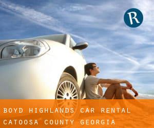 Boyd Highlands car rental (Catoosa County, Georgia)