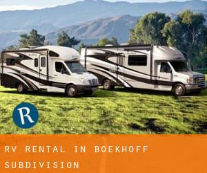 RV Rental in Boekhoff Subdivision