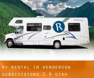 RV Rental in Henderson Subdivisions 1-4 (Utah)