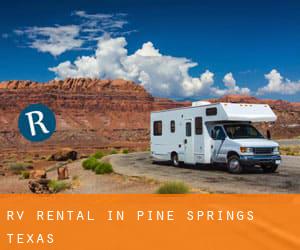 RV Rental in Pine Springs (Texas)