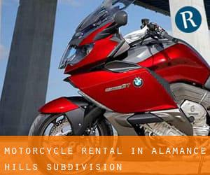Motorcycle Rental in Alamance Hills Subdivision