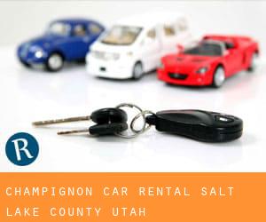 Champignon car rental (Salt Lake County, Utah)