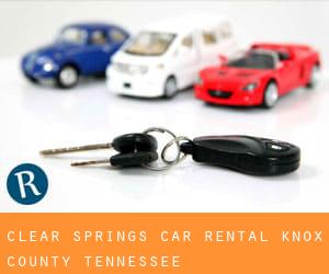 Clear Springs car rental (Knox County, Tennessee)