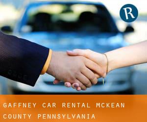 Gaffney car rental (McKean County, Pennsylvania)