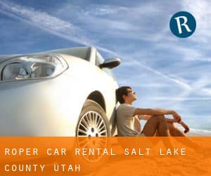 Roper car rental (Salt Lake County, Utah)