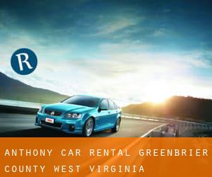Anthony car rental (Greenbrier County, West Virginia)