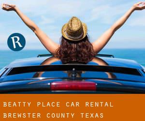 Beatty Place car rental (Brewster County, Texas)