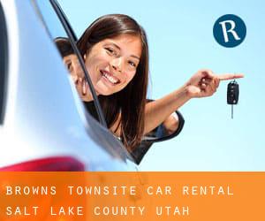 Browns Townsite car rental (Salt Lake County, Utah)