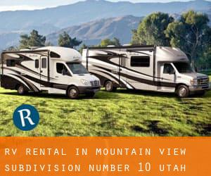 RV Rental in Mountain View Subdivision Number 10 (Utah)