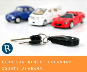 Leon car rental (Crenshaw County, Alabama)